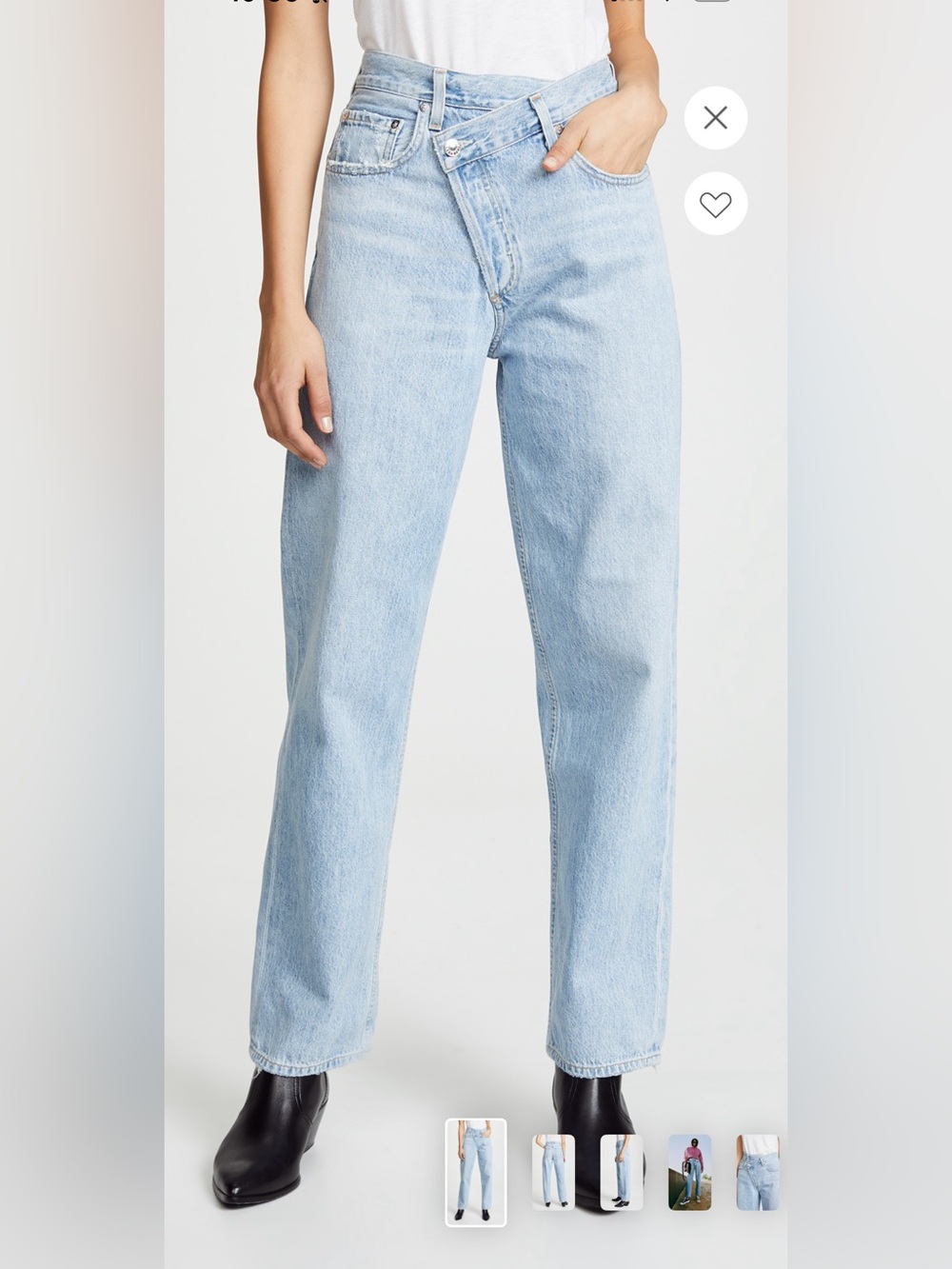 Agolde Crisscross Jeans in Suburbia